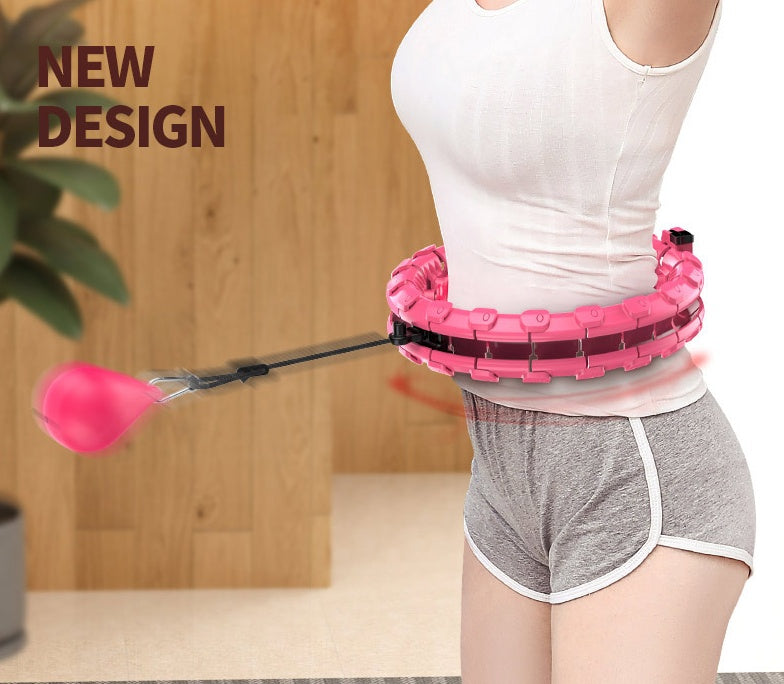 Smart Weighted Hula Hoop — Detachable Waist Slimming Ring (24 Knots)