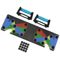 9-Function Color-Coded Push-Up Board — Multi-Grip Home Gym Trainer