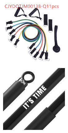 Portable Pilates Bar — Resistance Band Lever Bench Press Kit
