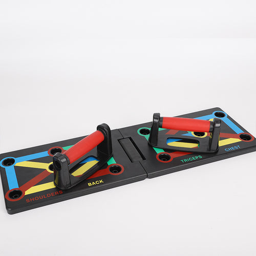 9-Function Color-Coded Push-Up Board — Multi-Grip Home Gym Trainer