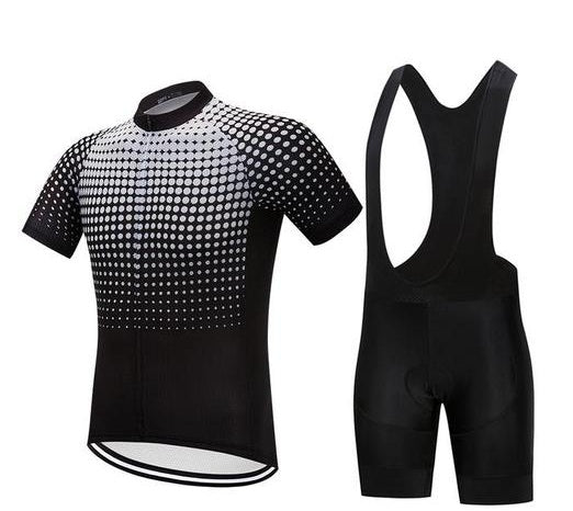 Men's Cycling Set — WhiteDots Moisture-Wicking Compression Kit