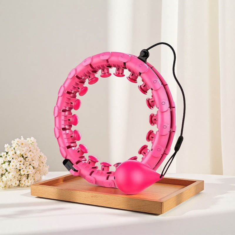 Smart Weighted Hula Hoop — Detachable Waist Slimming Ring (24 Knots)