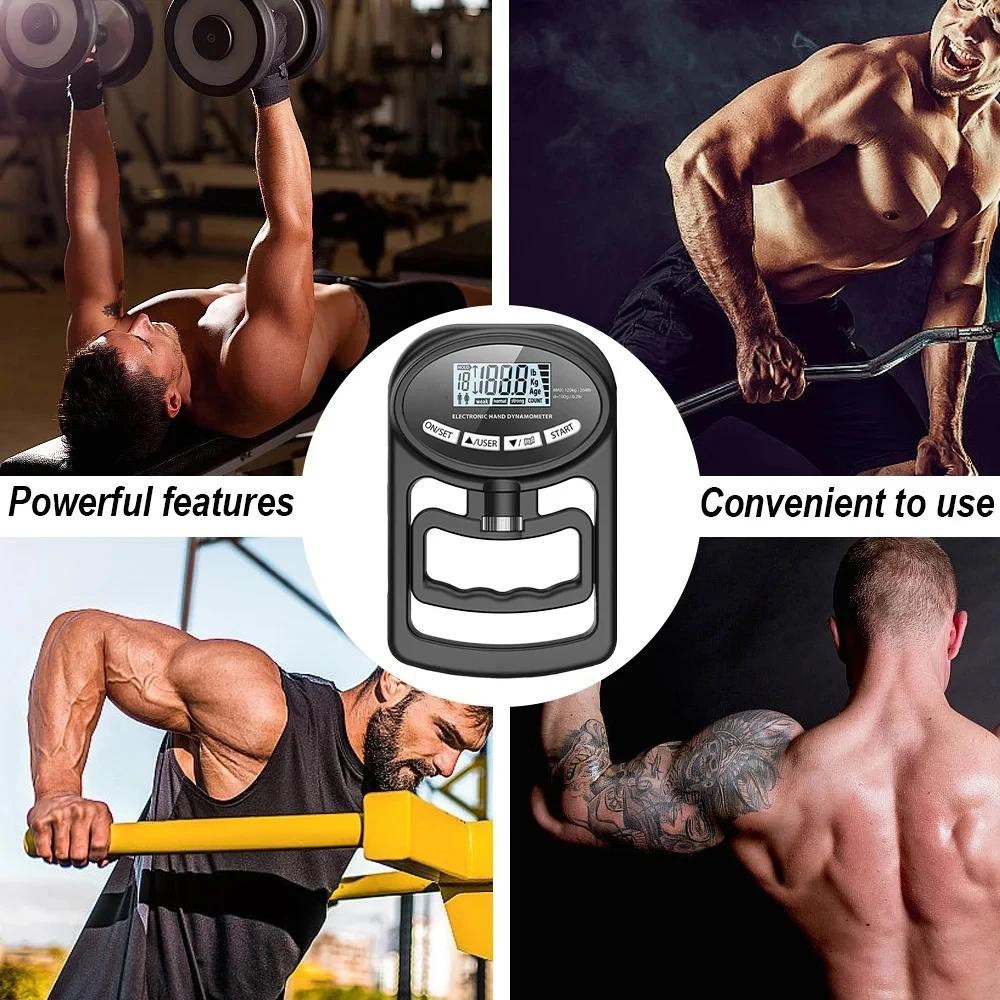 Digital Grip Strength Tester — 396 lb Hand Dynamometer