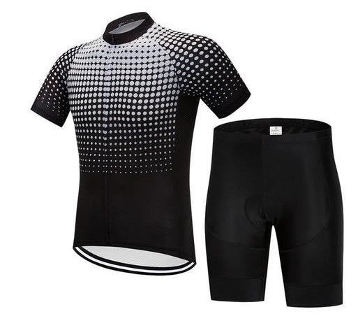 Men's Cycling Set — WhiteDots Moisture-Wicking Compression Kit