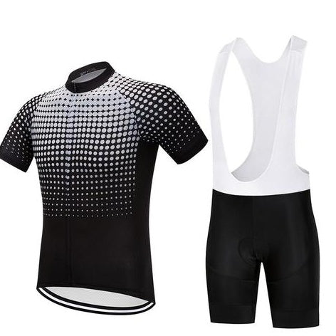 Men's Cycling Set — WhiteDots Moisture-Wicking Compression Kit