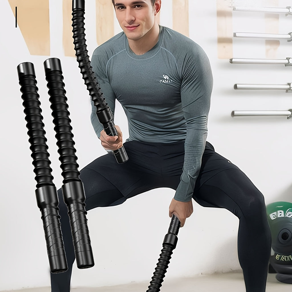 Stainless Steel Combat Training Stick — Rebound Strength Trainer (2 pcs)