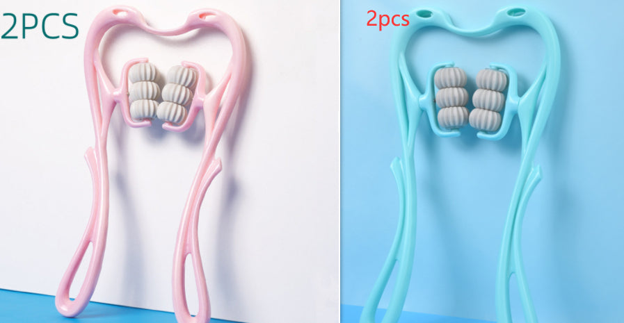 6-Roller Cervical Neck Massager — Manual Relief Roller