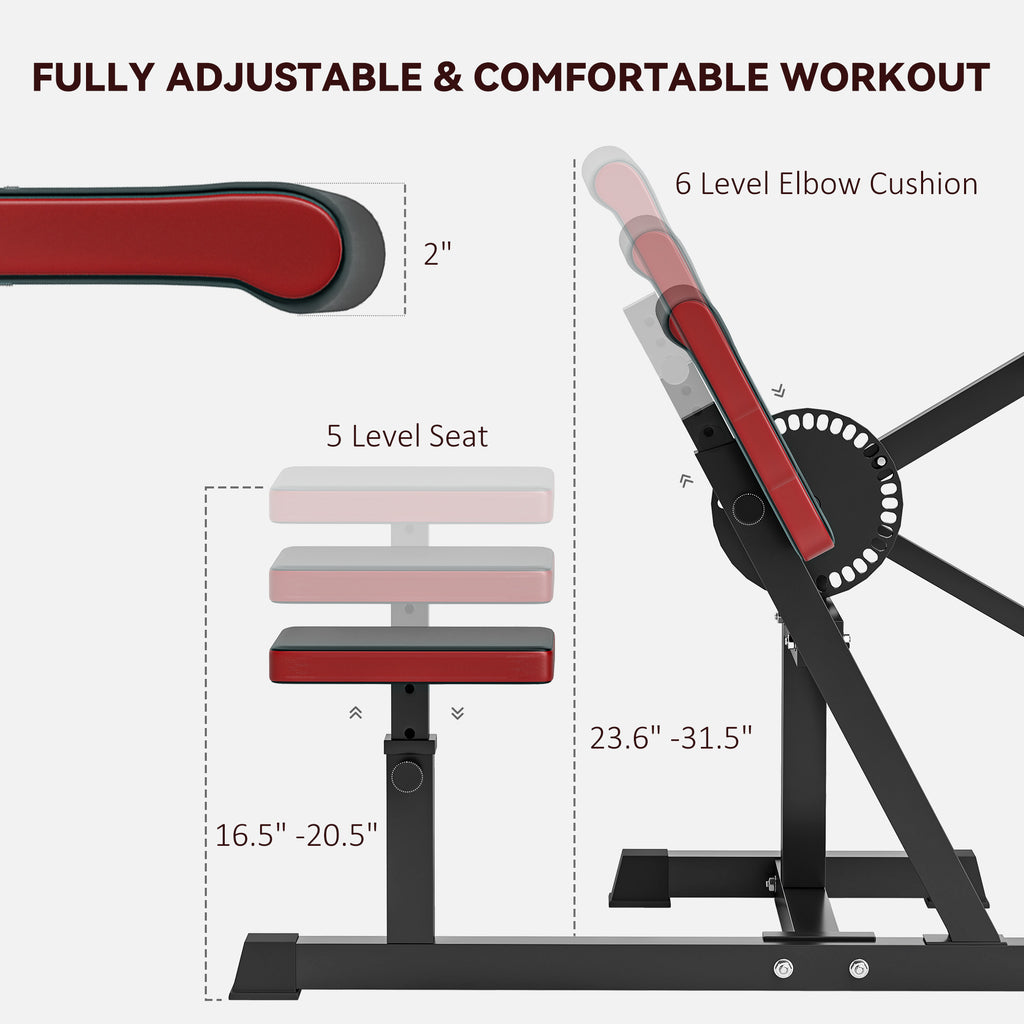 2-in-1 Bicep Preacher Curl Bench — Tricep Extension & Home Gym Station