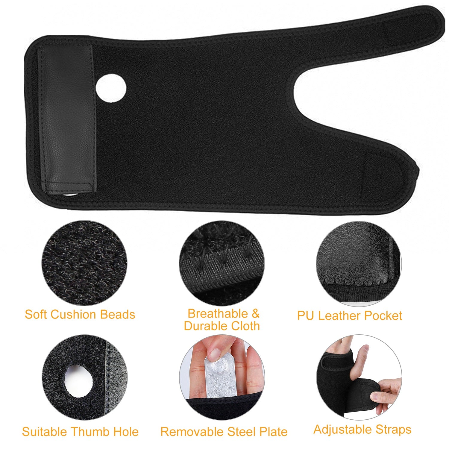 Wrist Support Brace — Carpal Tunnel Night Splint for Weightlifting Recovery