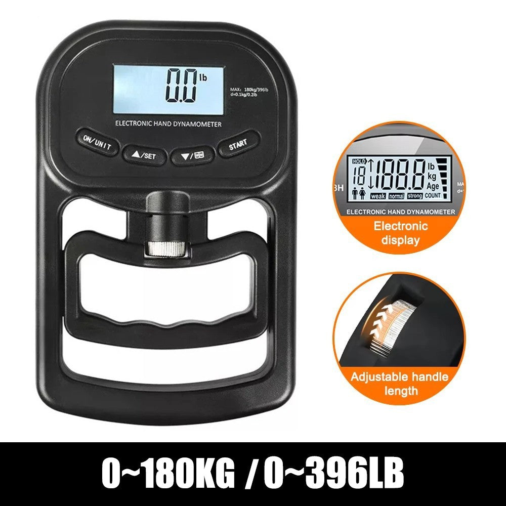Digital Grip Strength Tester — 396 lb Hand Dynamometer