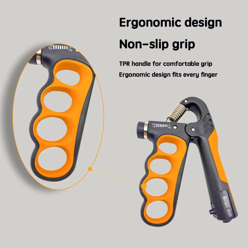 Adjustable Hand Gripper 5–100 kg — Wrist & Forearm Strength Trainer