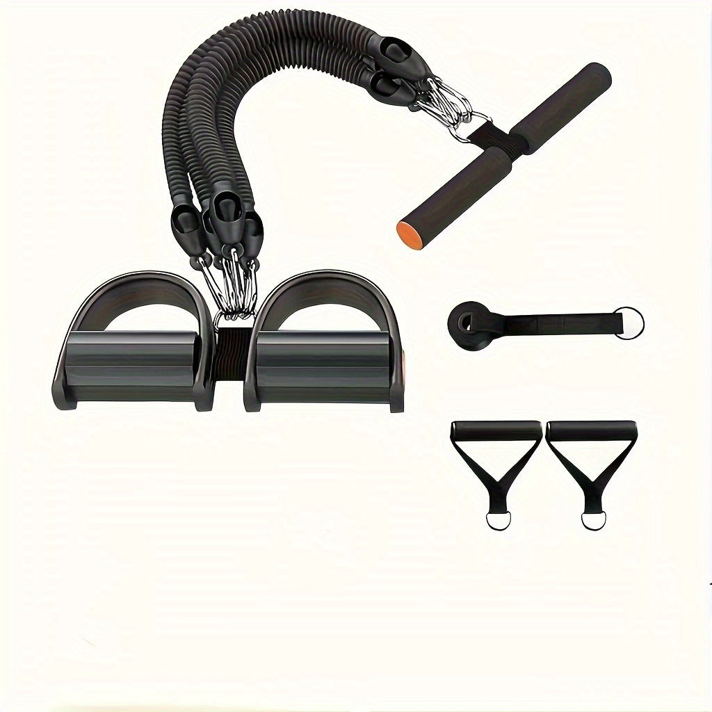 Adjustable Resistance Band Set — Foot Pedal & Handle Stretch Trainer