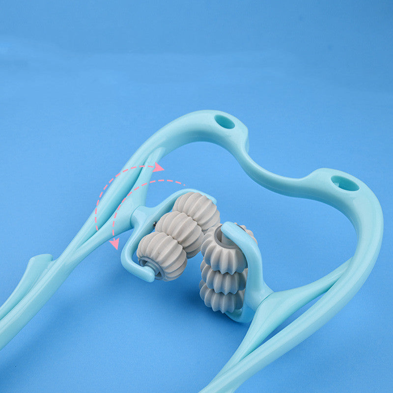 6-Roller Cervical Neck Massager — Manual Relief Roller