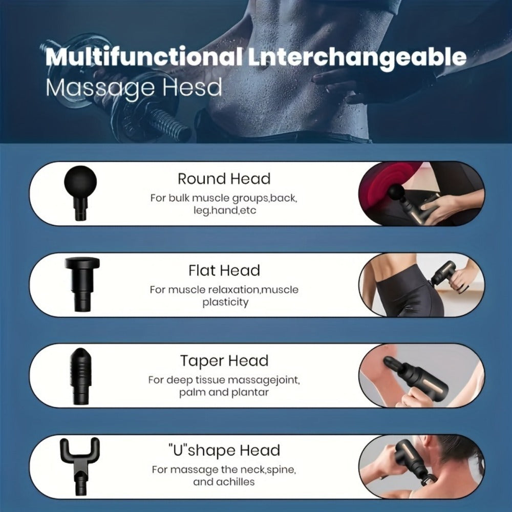 Mini Fascia Gun — Portable USB Rechargeable Muscle Relaxer Massager