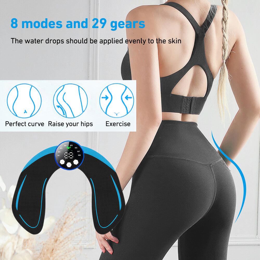 EMS Abs Stimulator Belt — Electric Muscle Toning Trainer for Core & Glutes