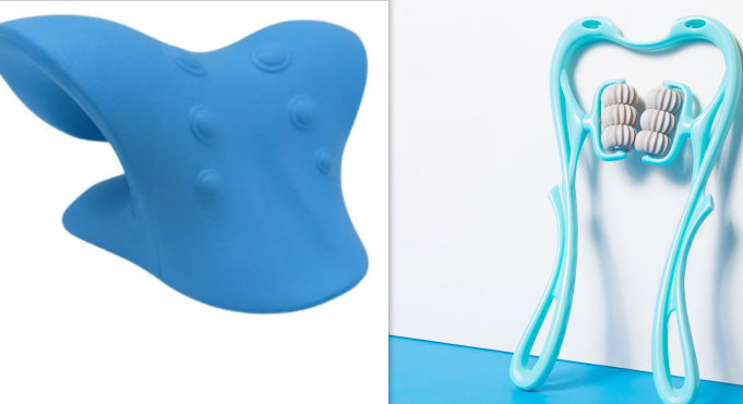 6-Roller Cervical Neck Massager — Manual Relief Roller