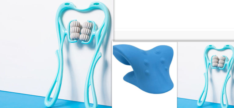 6-Roller Cervical Neck Massager — Manual Relief Roller