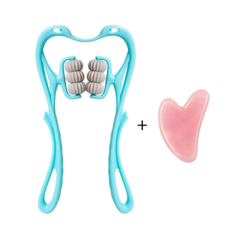6-Roller Cervical Neck Massager — Manual Relief Roller