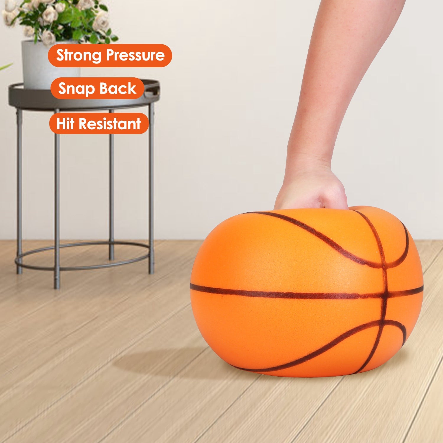 Indoor Silent Foam Basketball — High-Density Low-Noise Training Ball