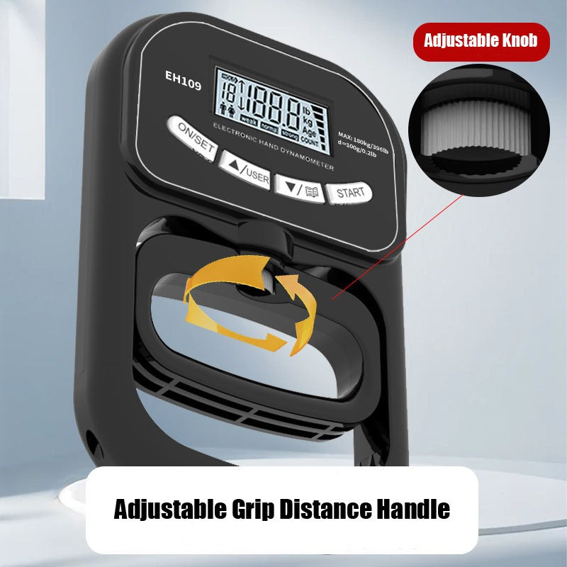 Digital Grip Strength Tester — 396 lb Hand Dynamometer