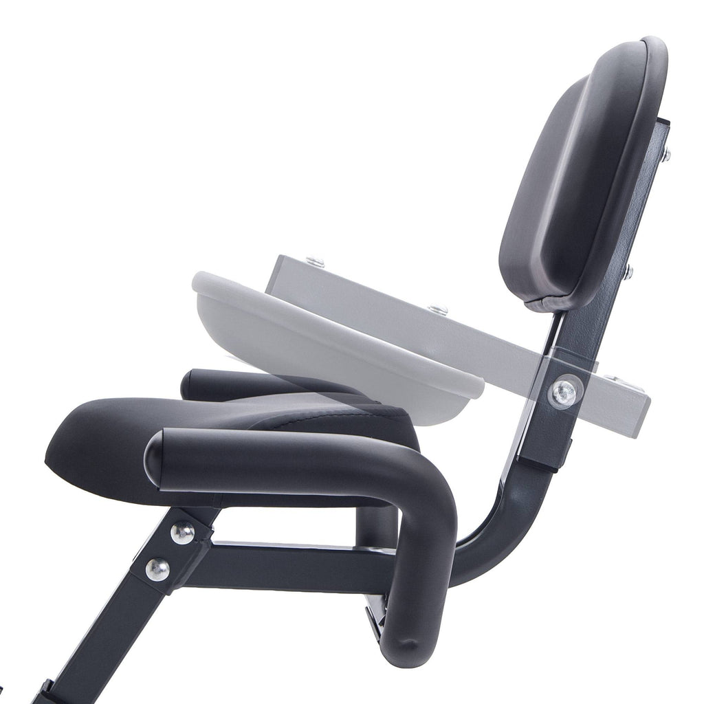 Folding Exercise Bike — Upright Recumbent X-Bike with Adjustable Resistance