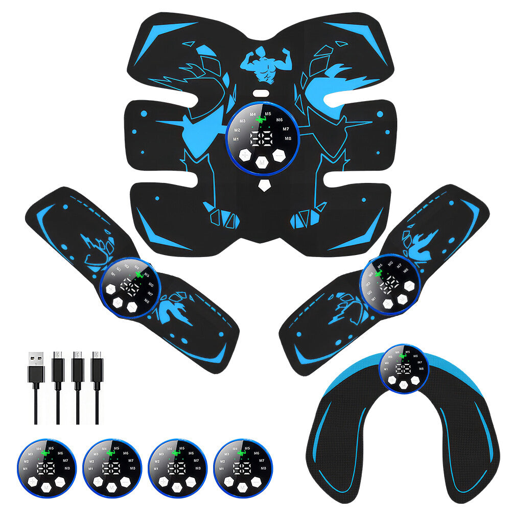 EMS Abs Stimulator Belt — Electric Muscle Toning Trainer for Core & Glutes