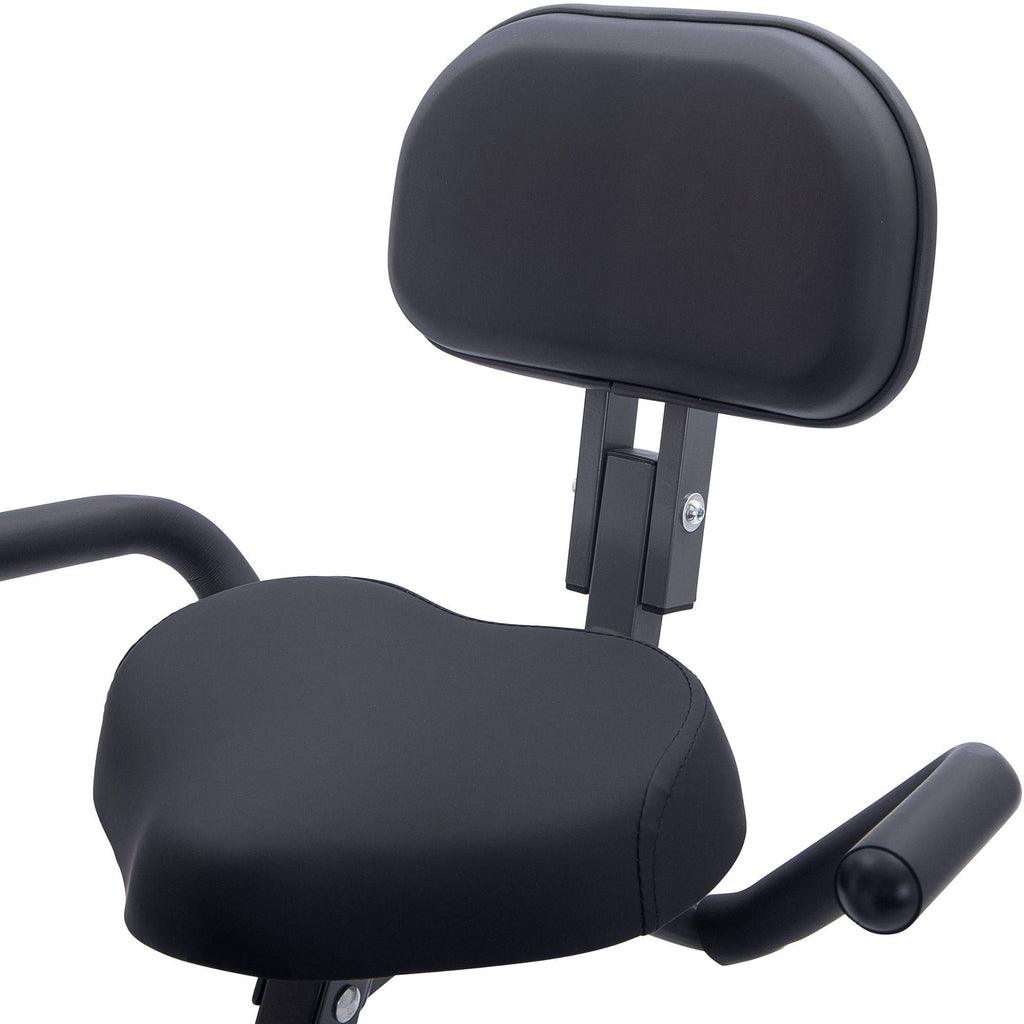 Folding Exercise Bike — Upright Recumbent X-Bike with Adjustable Resistance