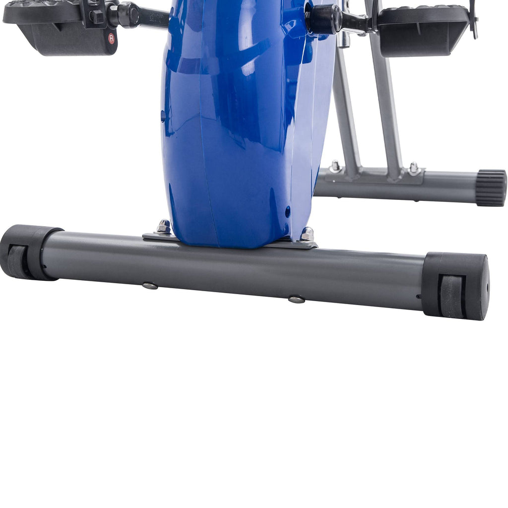Folding Exercise Bike — Upright Recumbent X-Bike with Adjustable Resistance