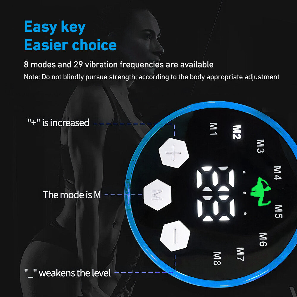 EMS Abs Stimulator Belt — Electric Muscle Toning Trainer for Core & Glutes