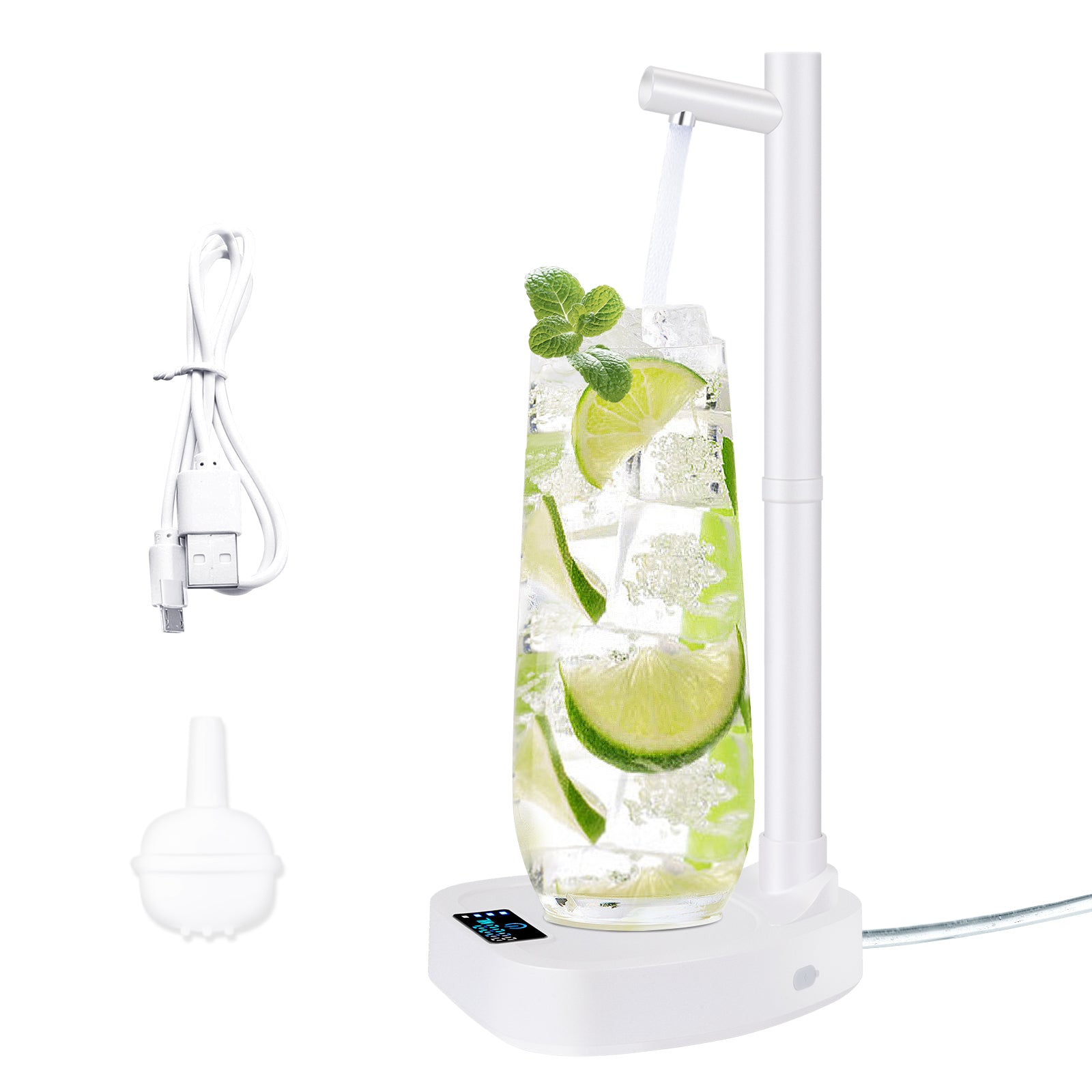 Smart Water Dispenser Pump — Rechargeable Auto Bottle Dispenser with Stand