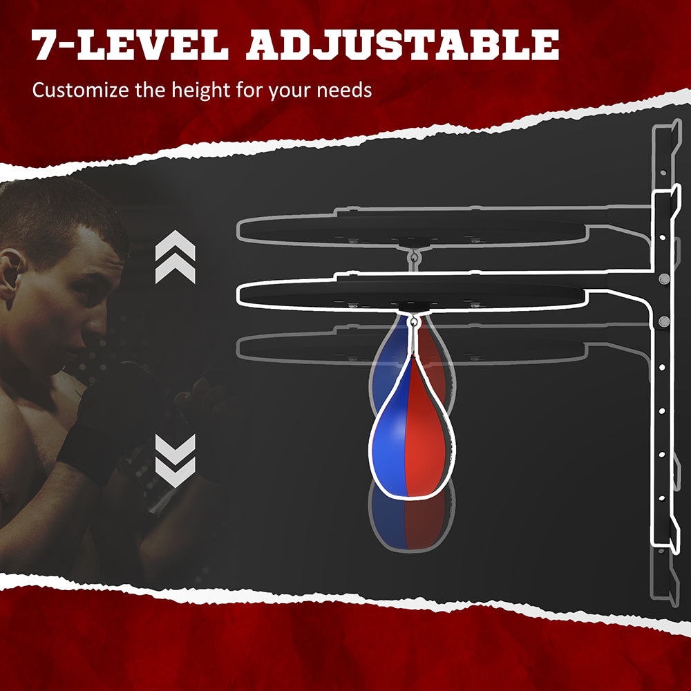Wall-Mounted Speed Bag Platform — Height Adjustable Boxing Training Kit
