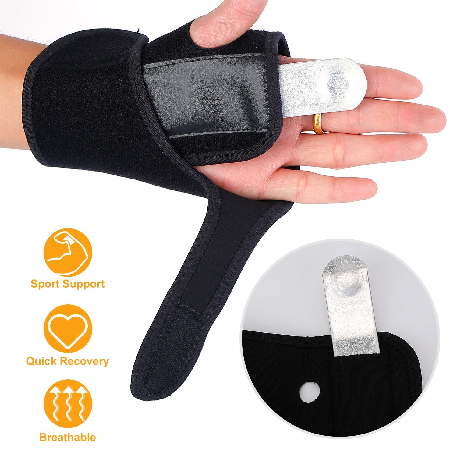 Wrist Support Brace — Carpal Tunnel Night Splint for Weightlifting Recovery