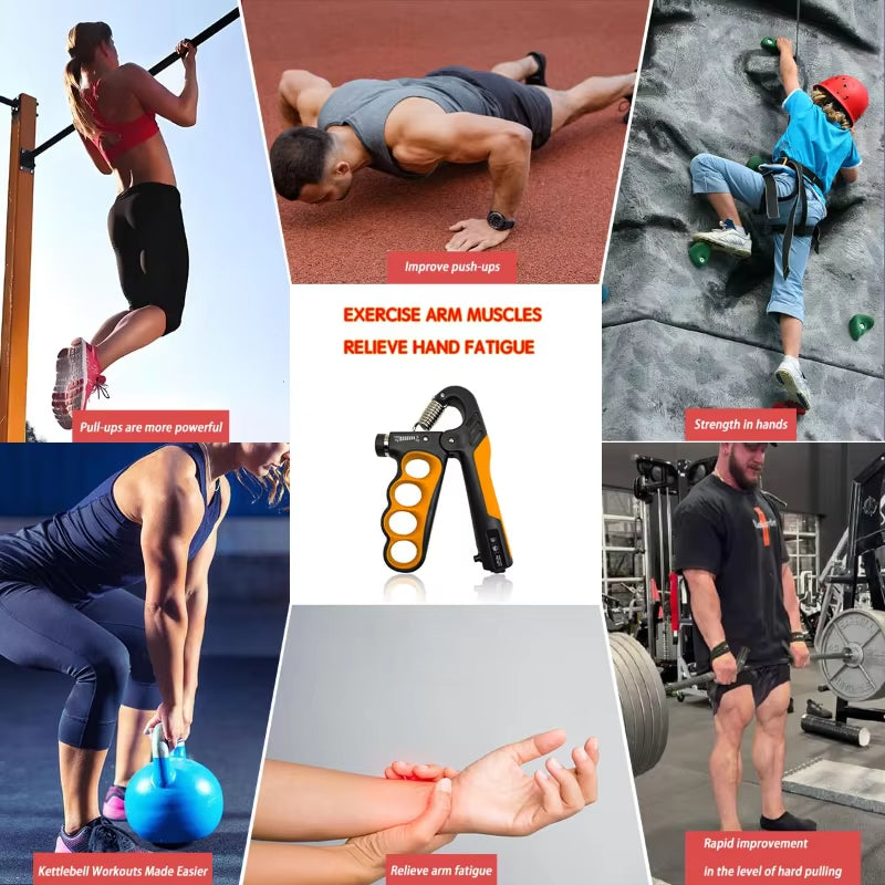 Adjustable Hand Gripper 5–100 kg — Wrist & Forearm Strength Trainer