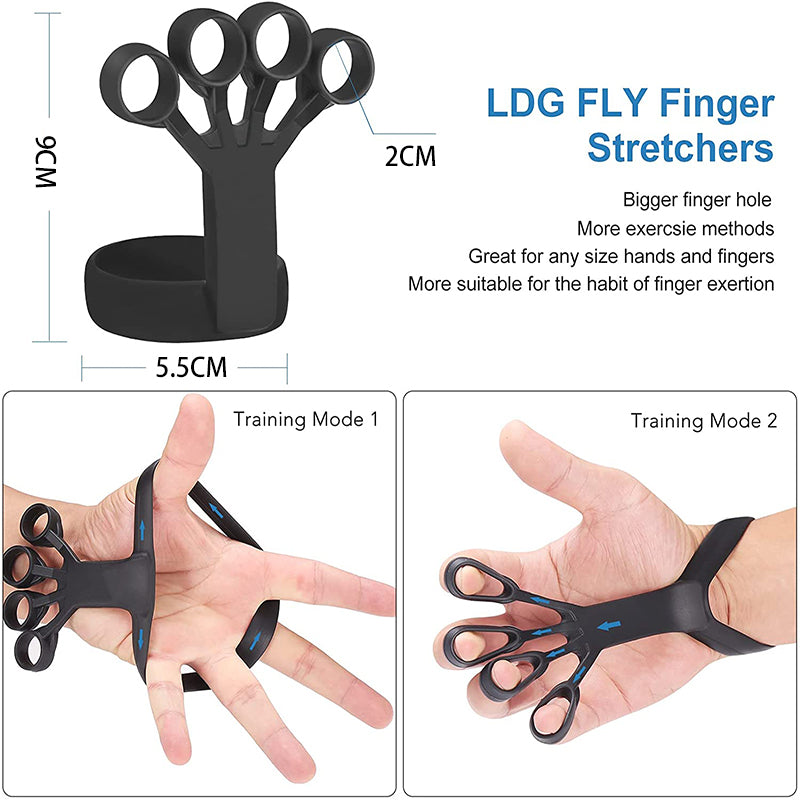 Silicone Finger Stretcher & Grip Trainer — Arthritis & Hand Rehab Exerciser