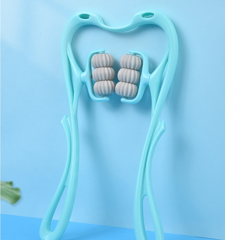 6-Roller Cervical Neck Massager — Manual Relief Roller