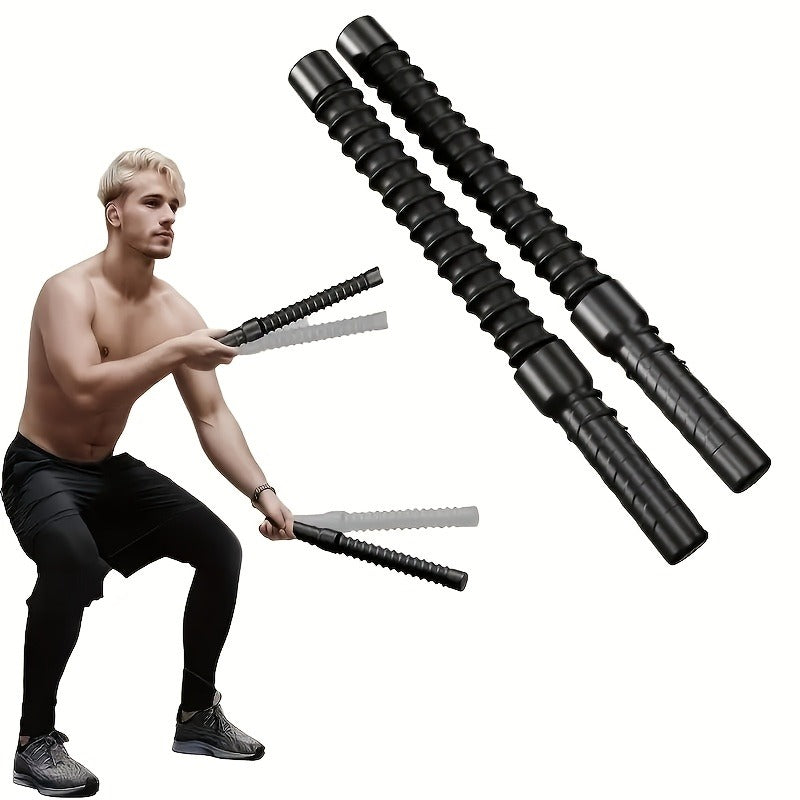 Stainless Steel Combat Training Stick — Rebound Strength Trainer (2 pcs)