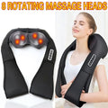 Wireless Shiatsu Neck & Back Massager — Deep Kneading Massage Shawl