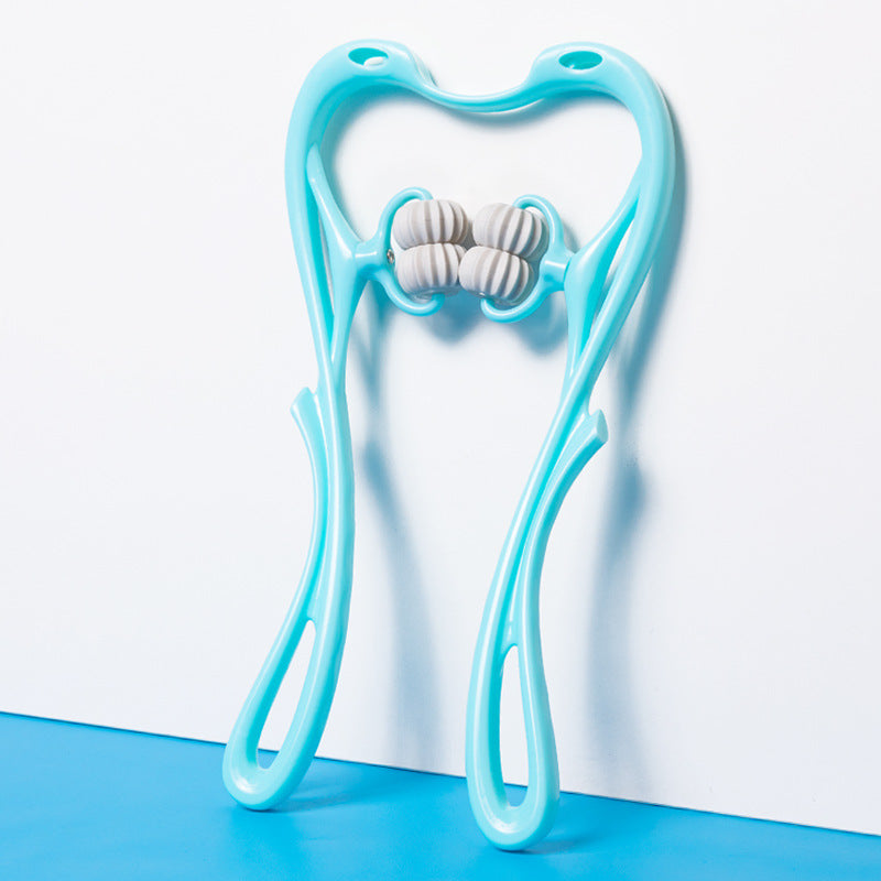 6-Roller Cervical Neck Massager — Manual Relief Roller