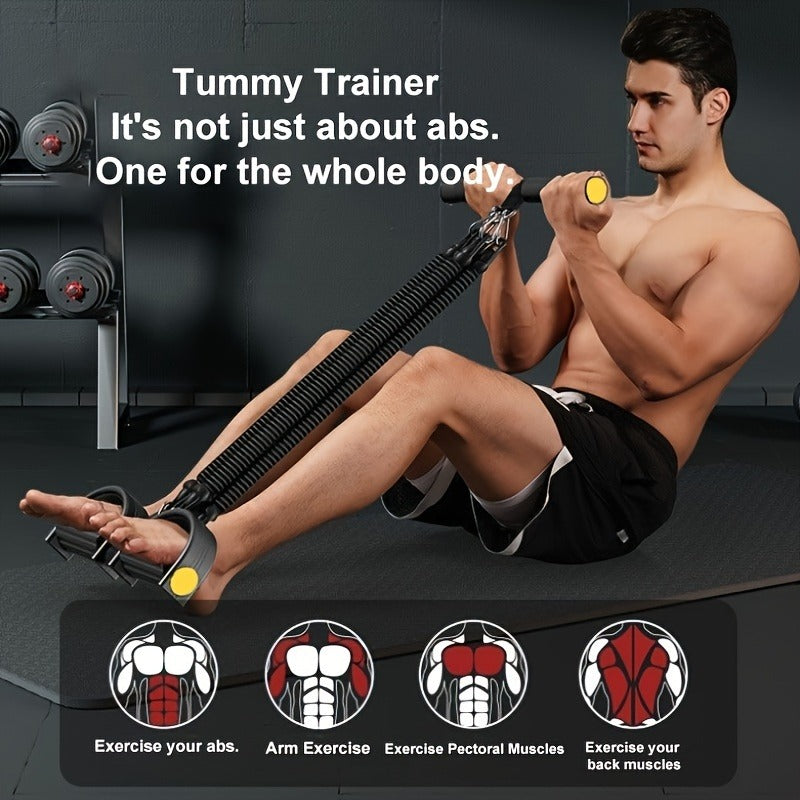 Adjustable Resistance Band Set — Foot Pedal & Handle Stretch Trainer