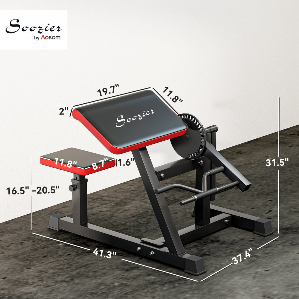 2-in-1 Bicep Preacher Curl Bench — Tricep Extension & Home Gym Station