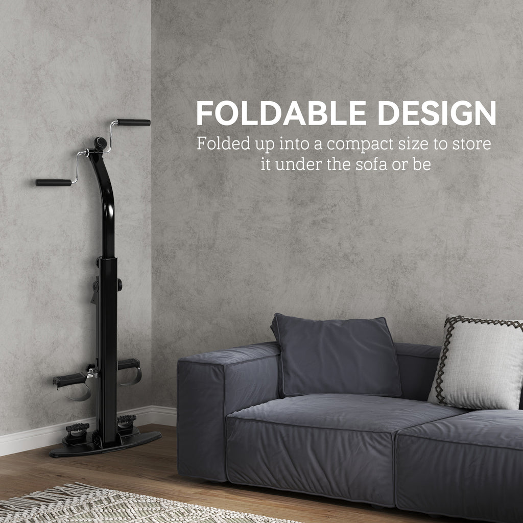 Foldable Seated Pedal Exerciser — Leg Recovery Bike with LCD Monitor