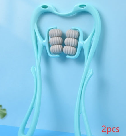 6-Roller Cervical Neck Massager — Manual Relief Roller