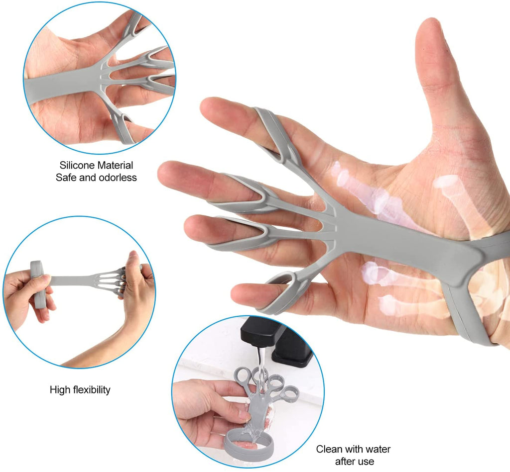 Silicone Finger Stretcher & Grip Trainer — Arthritis & Hand Rehab Exerciser