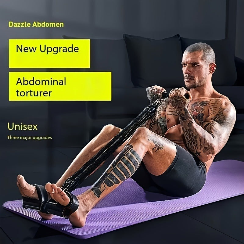Adjustable Resistance Band Set — Foot Pedal & Handle Stretch Trainer