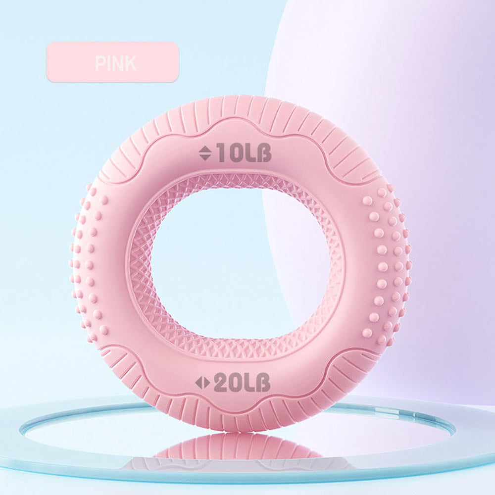 Silicone Hand Grip Strengthener Rings — Finger & Forearm Trainer Set